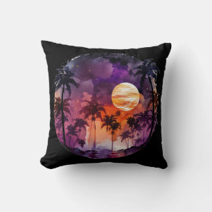 Tropical Beach Sunset Cushion