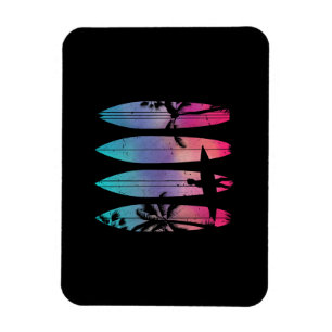 Tropical Beach Surf Surfboard Surfing Surfer Ocean Magnet