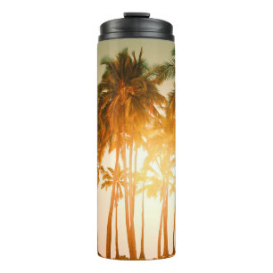 Tropical beach thermal tumbler
