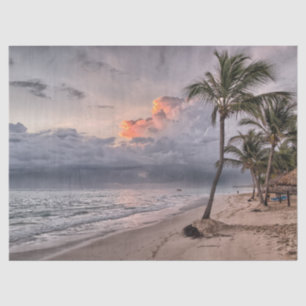 tropical beach tissue paper