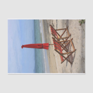 tropical beach tissue paper