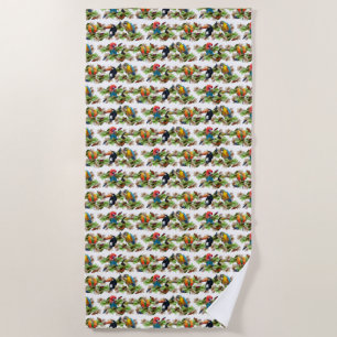 Tropical Beach Towel (choose colour)