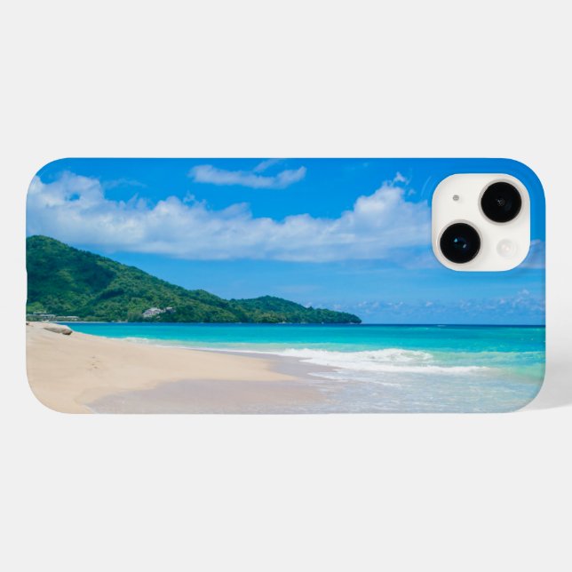 Tropical Beach, Turquoise Water, Blue Sky Case-Mate iPhone Case (Back (Horizontal))