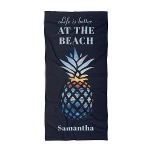 Tropical Beach Vacation Matching Family Custom Towel
