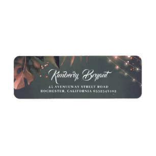 Tropical Beach Wedding Label Return Address Label