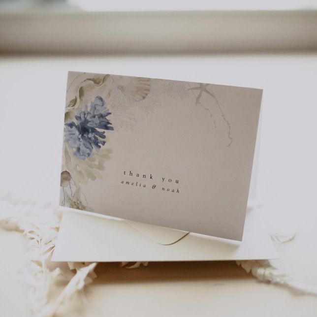 Tropical Beach Wedding Thank You Card (Creator Uploaded)