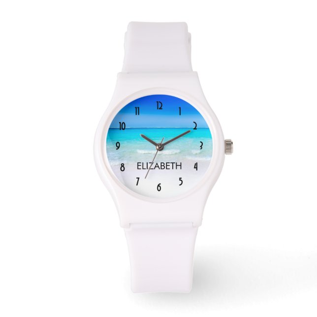 Tropical Beach with a Turquoise Sea Watch (Front)