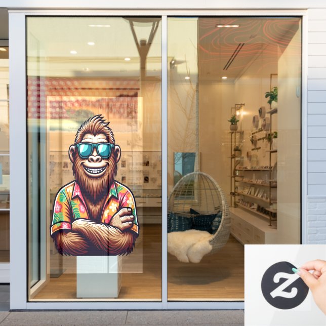 Tropical/beach yeti/bigfoot  (Store Window)
