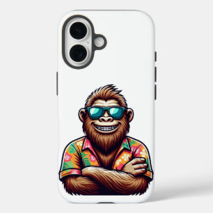 Tropical/beach yeti/bigfoot  iPhone 16 case