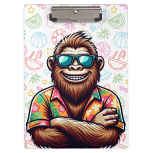 Tropical/beach yeti/bigfoot  clipboard