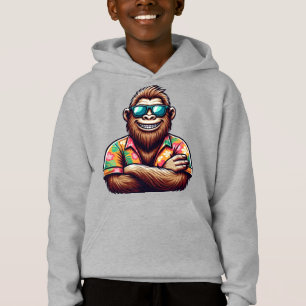 Tropical/beach yeti/bigfoot hoodie