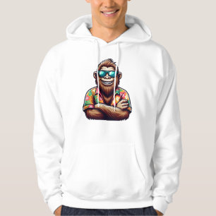Tropical/beach yeti/bigfoot hoodie