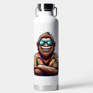 Tropical/beach yeti/bigfoot water bottle