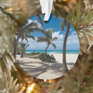 Tropical Beaches   Anguilla Beach, Palm Tree Ornament