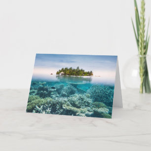 Tropical Beaches Ari Atoll Maldives Card