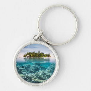 Tropical Beaches   Ari Atoll Maldives Key Ring