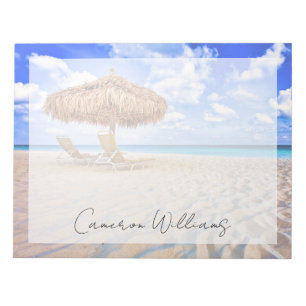 Tropical Beaches Aruba Sandy Beach Notepad