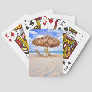 Tropical Beaches Aruba Sandy Beach Playing Cards