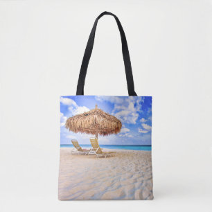 Tropical Beaches Aruba Sandy Beach Tote Bag