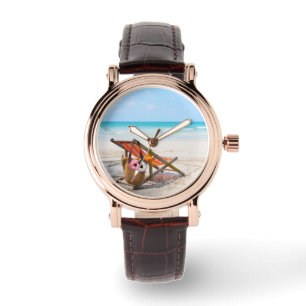 Tropical Beaches Beach Chair on Sand Watch