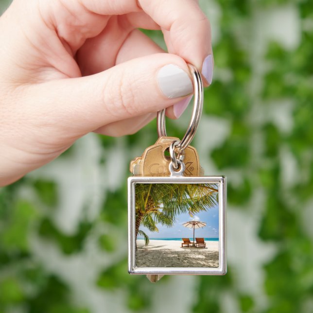 Tropical Beaches | Beach Dominican Republic Key Ring (Hand)