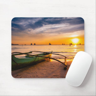 Tropical Beaches Boracay's White Beach Mouse Pad