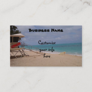 Tropical beaches business card