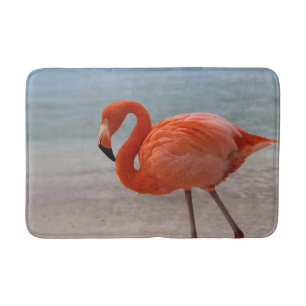 Tropical Beaches   Caribbean Flamingo, Aruba Bath Mat