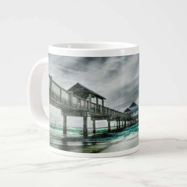 Tropical Beaches | Clearwater Florida Large Coffee Mug (Front Left)