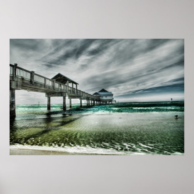 Tropical Beaches | Clearwater Florida Poster (Front)