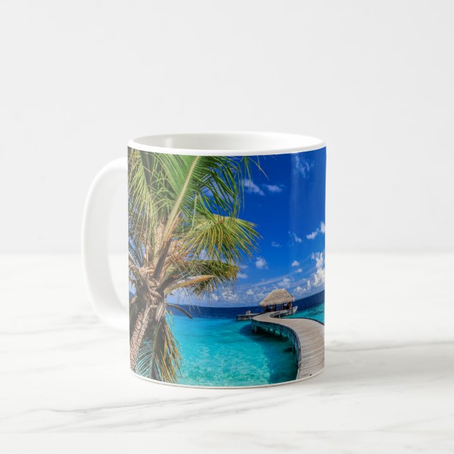 Tropical Beaches | Dusit Thani Maldives Coffee Mug (Front Left)