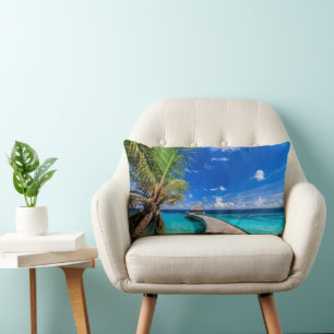 Tropical Beaches   Dusit Thani Maldives Lumbar Cushion