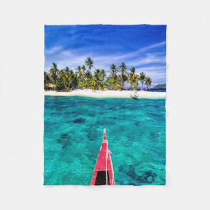 Tropical Beaches   El Nido, Philippines, Palawan Fleece Blanket