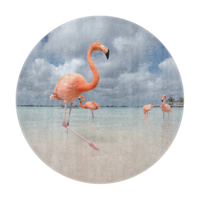 Tropical Beaches | Flamingos Beach, Aruba Cutting Board (Front)