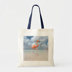 Tropical Beaches Flamingos Beach, Aruba Tote Bag