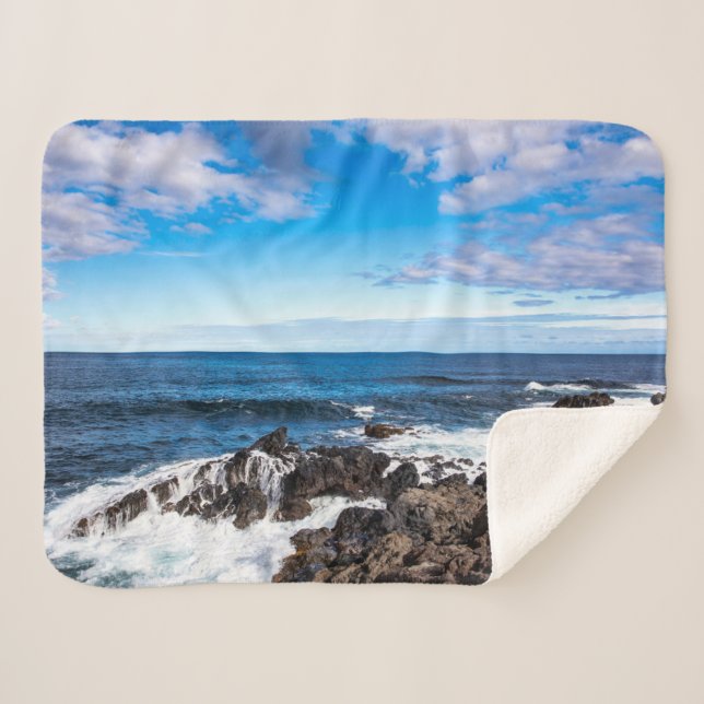 Tropical Beaches | Haleakala National Park Maui Sherpa Blanket (Front (Horizontal))