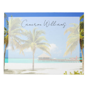 Tropical Beaches   Island & Lagoon, Maldives Notepad