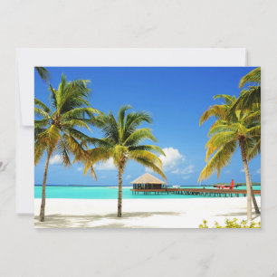 Tropical Beaches   Island & Lagoon, Maldives Thank You Card