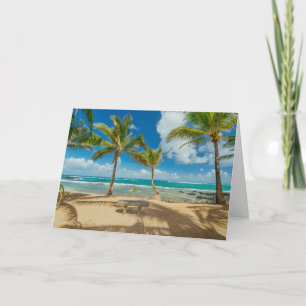 Tropical Beaches   Kuau Cove Beach, Maui Hawaii Card