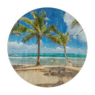Tropical Beaches Kuau Cove Beach, Maui Hawaii Cutting Board