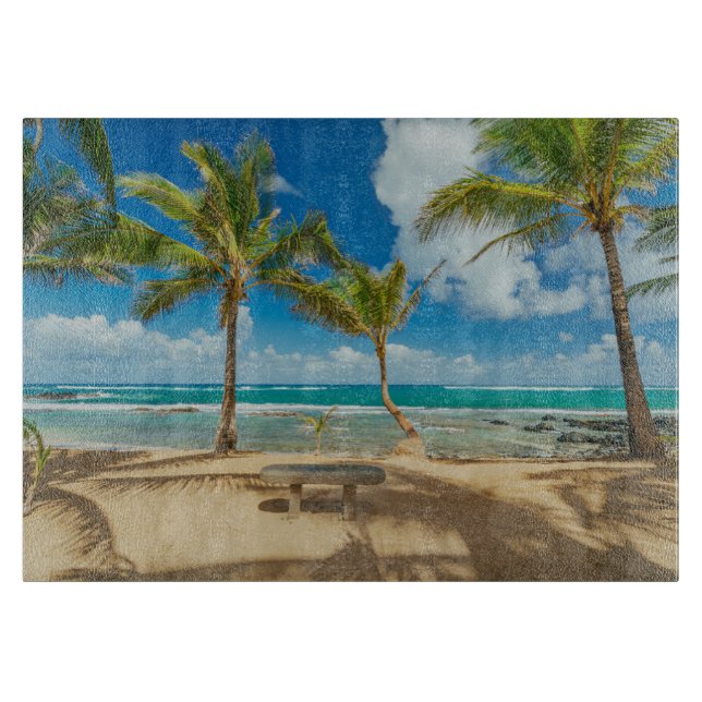 Tropical Beaches | Kuau Cove Beach, Maui Hawaii Cutting Board (Front)