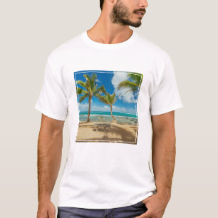 Tropical Beaches Kuau Cove Beach, Maui Hawaii T-Shirt