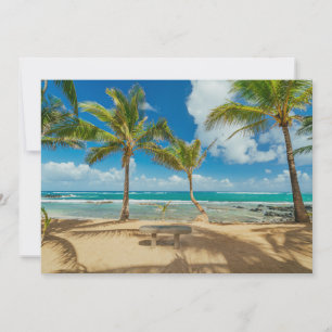 Tropical Beaches Kuau Cove Beach, Maui Hawaii Thank You Card