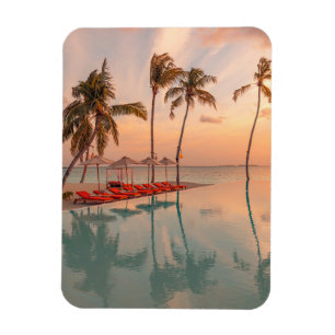 Tropical Beaches   Maldives Tropical Beach & Pool Magnet