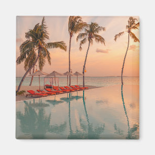 Tropical Beaches   Maldives Tropical Beach & Pool Magnet