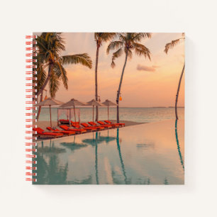 Tropical Beaches   Maldives Tropical Beach & Pool Notebook