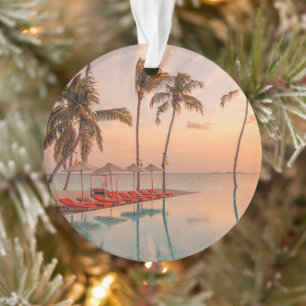 Tropical Beaches   Maldives Tropical Beach & Pool Ornament