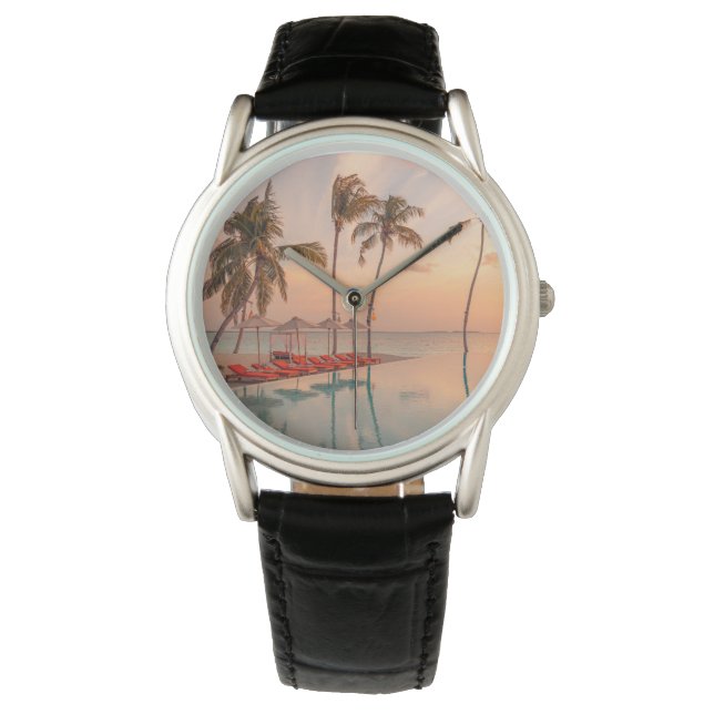 Tropical Beaches | Maldives Tropical Beach & Pool Watch (Front)