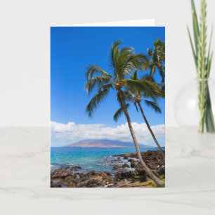 Tropical Beaches   Maui Hawaii Island Card