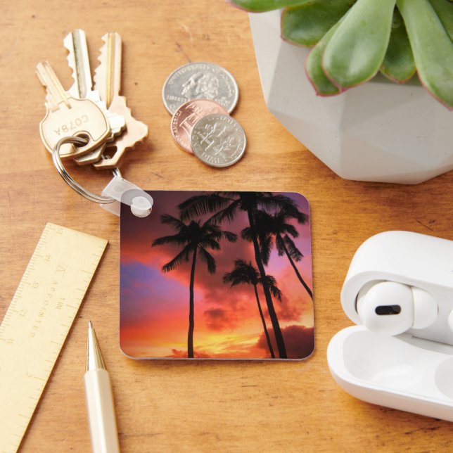 Tropical Beaches | Maui Hawaii Islands Key Ring (Desk)